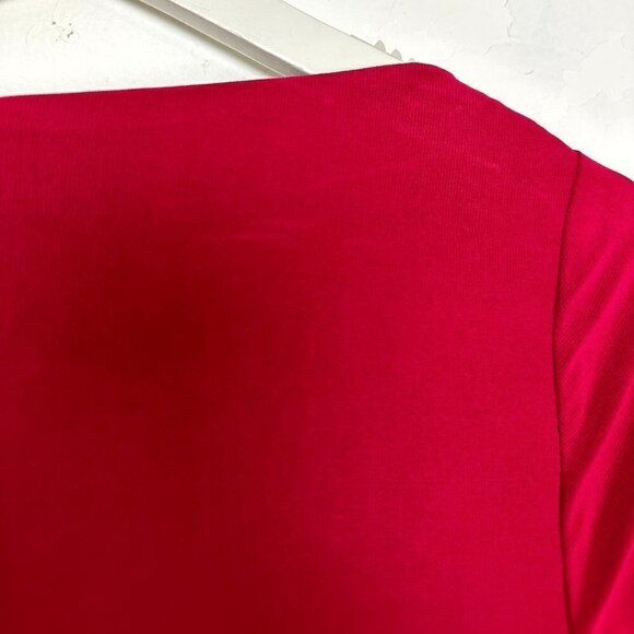 MAC DUGGAL Long Sleeve Jersey Evening Gown in Berry Size US 6 - Picture 6 of 10